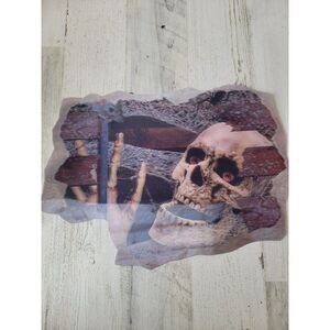3D design skull rat Halloween scary decor